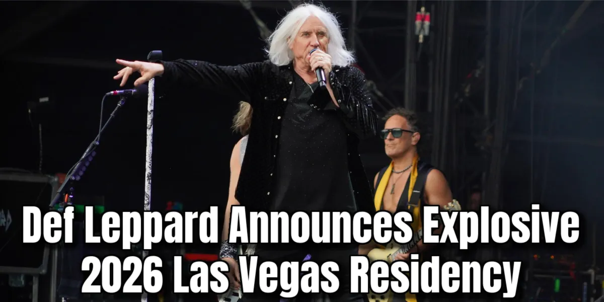 Def Leppard анонсирует взрывной резиденс 2026 года в Лас-Вегасе в Caesars Palace и новые даты тура