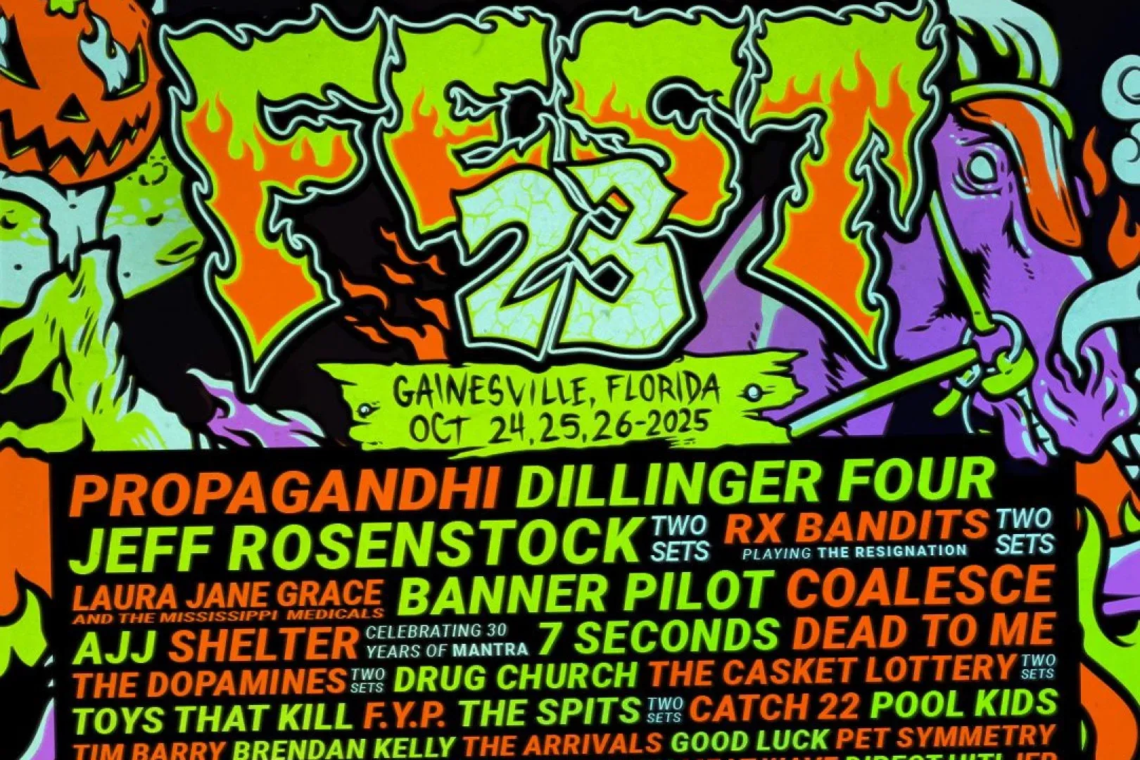 Fest 23 объявляет состав - Propagandhi, D4, Rosenstock, LJG, 7 Seconds