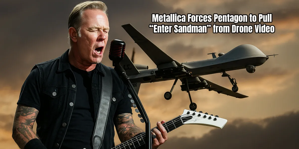 Metallica заставляет Пентагон убрать “Enter Sandman” из видео с дронами: объяснение конфликта с авторскими правами 2025 года